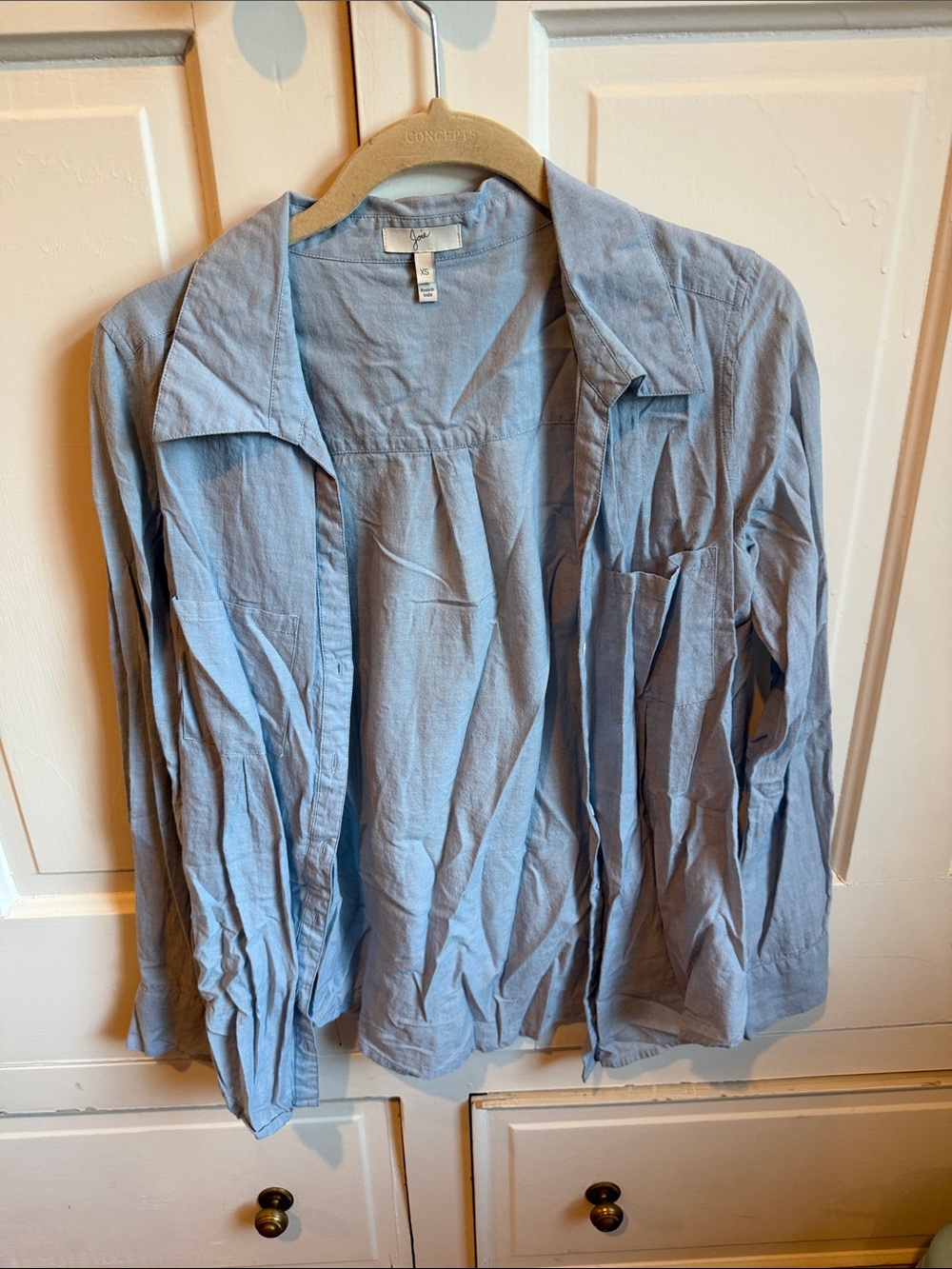 Joie Light Blue Casual Button-Down Shirt